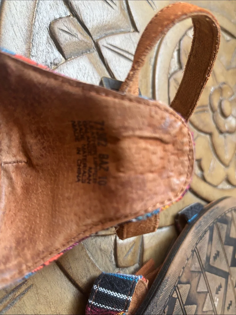 Minnetonka Fringed Suede Women’s Sandals with Woven Accents